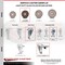 Service Caster 3.5 Inch SS High Temp Glass Filled Nylon 12mm Stem Caster Set Lock Brake SCC SCC-SSTSTTL20S3514-GFNSHT-M1215-4 - alternate 5